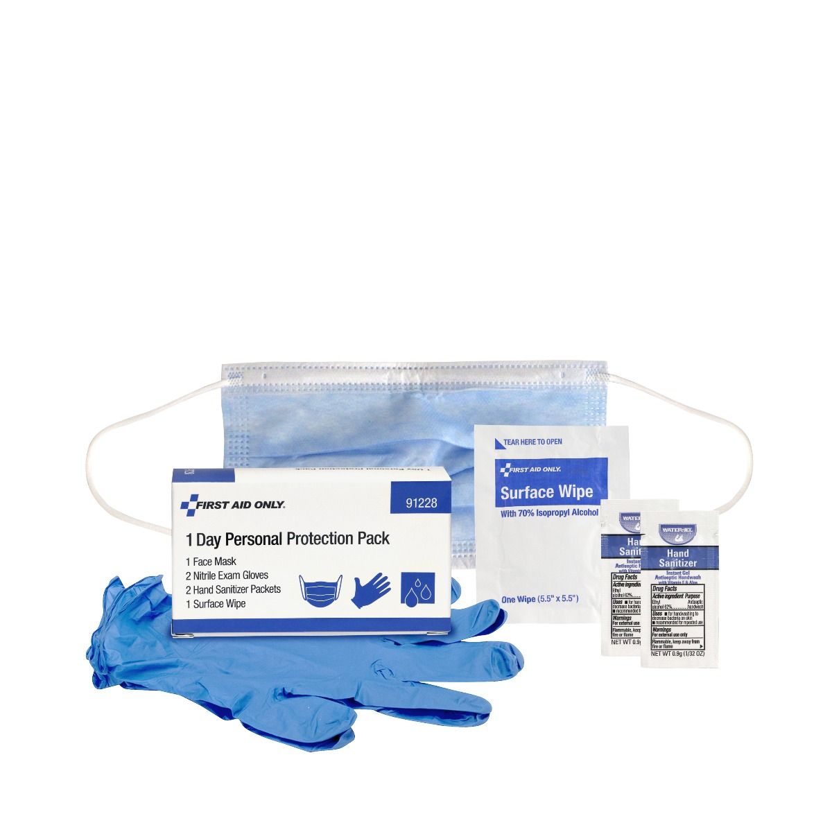 First Aid Only 1-Day Personal Protection Pack Case of 30 91228 First Aid Only 1-Day Personal Protection Pack Case of 30 91228